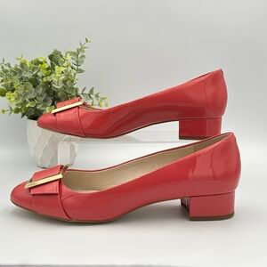 Louse et Cie Women’s Leather Red Slip On Shoes Size 10